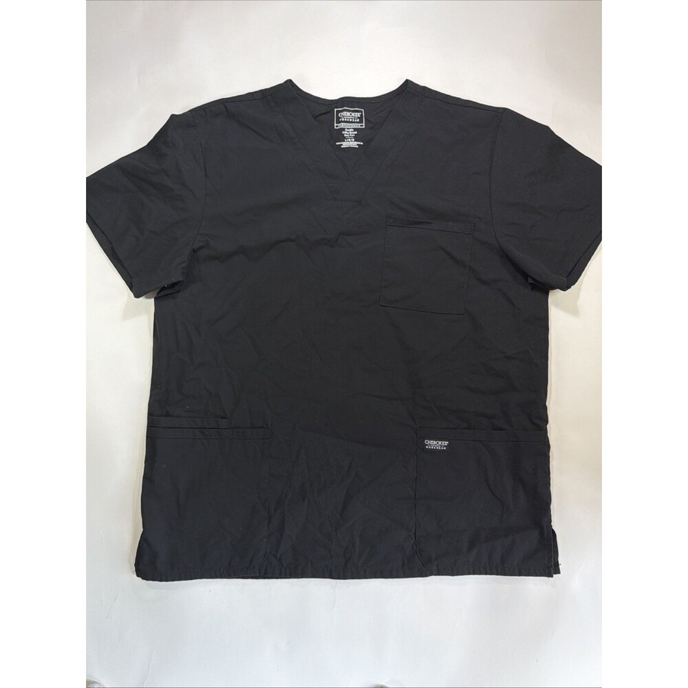 Cherokee Men’s Black Scrub Top Size Large